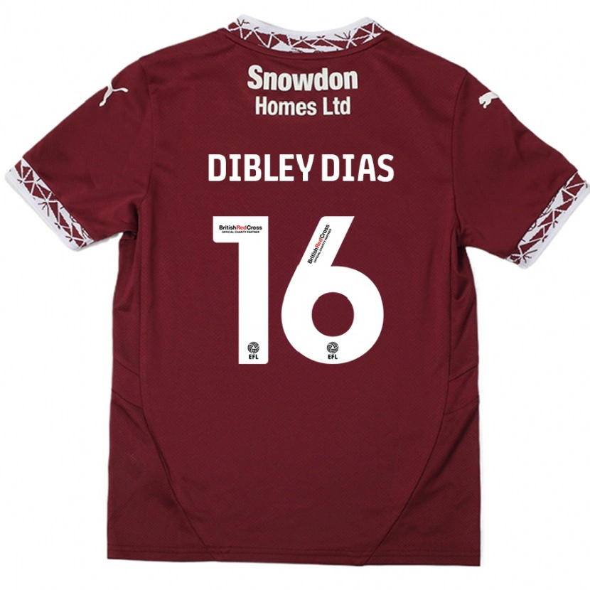 Danxen Kinder Matt Dibley-Dias #16 Burgundrot Heimtrikot Trikot 2024/25 T-Shirt Schweiz