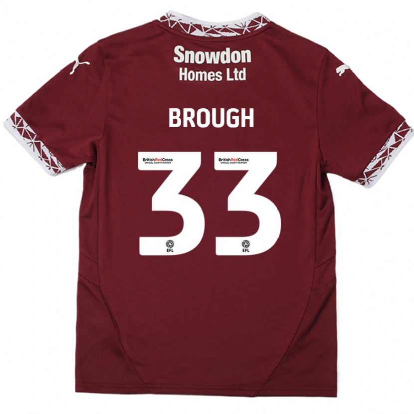 Danxen Kinder Patrick Brough #33 Burgundrot Heimtrikot Trikot 2024/25 T-Shirt Schweiz