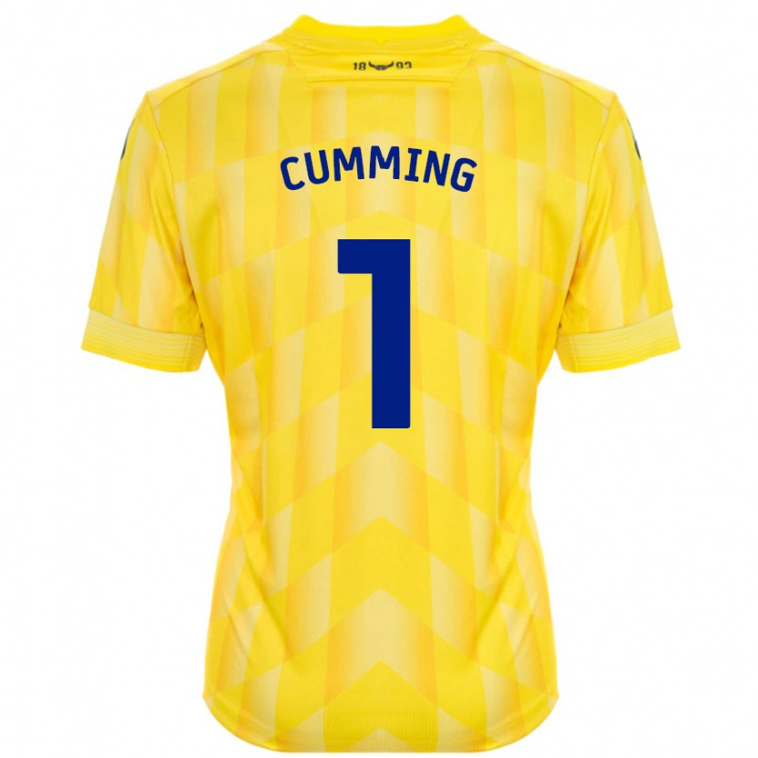 Danxen Kinder Jamie Cumming #1 Gelb Heimtrikot Trikot 2024/25 T-Shirt Schweiz