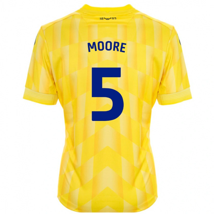 Danxen Kinder Elliott Moore #5 Gelb Heimtrikot Trikot 2024/25 T-Shirt Schweiz