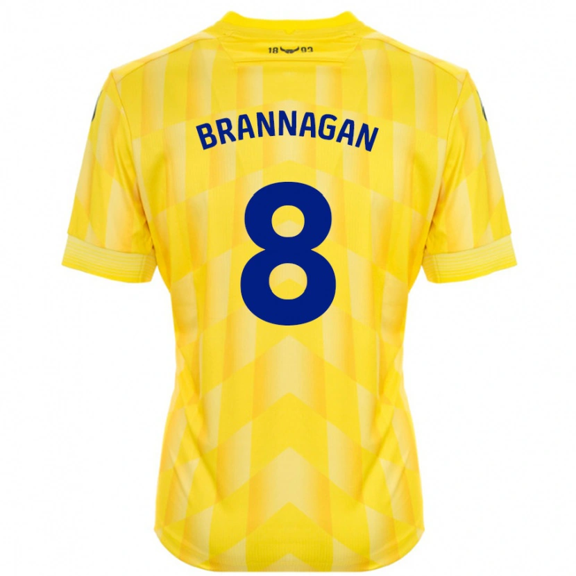 Danxen Kinder Cameron Brannagan #8 Gelb Heimtrikot Trikot 2024/25 T-Shirt Schweiz