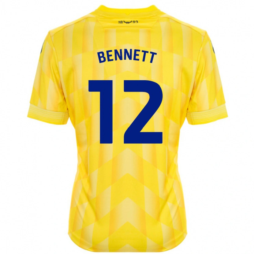 Danxen Kinder Joe Bennett #12 Gelb Heimtrikot Trikot 2024/25 T-Shirt Schweiz