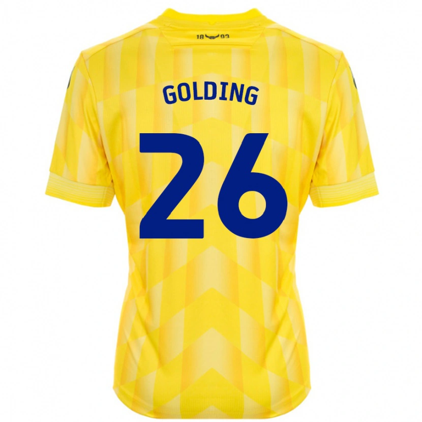 Danxen Kinder James Golding #26 Gelb Heimtrikot Trikot 2024/25 T-Shirt Schweiz