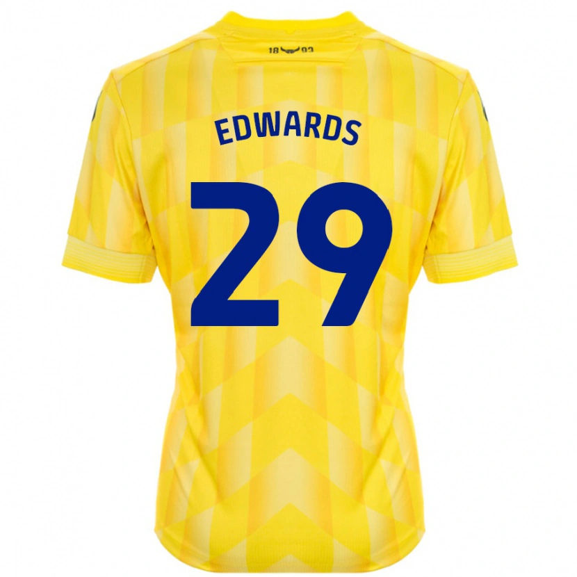 Danxen Kinder Kyle Edwards #29 Gelb Heimtrikot Trikot 2024/25 T-Shirt Schweiz