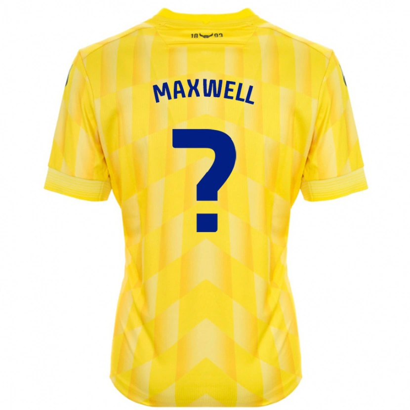 Danxen Kinder Rashane Maxwell #0 Gelb Heimtrikot Trikot 2024/25 T-Shirt Schweiz