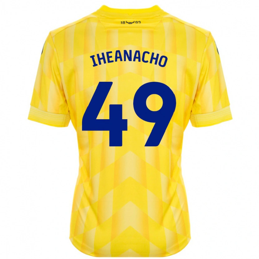 Danxen Kinder Josh Iheanacho #49 Gelb Heimtrikot Trikot 2024/25 T-Shirt Schweiz