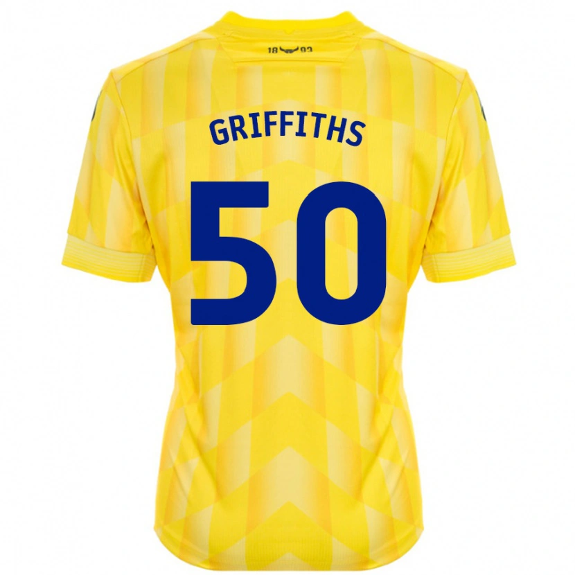 Danxen Kinder Louis Griffiths #50 Gelb Heimtrikot Trikot 2024/25 T-Shirt Schweiz