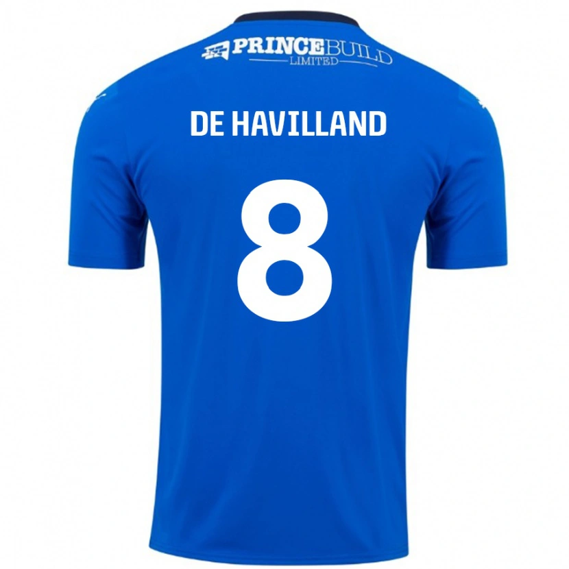 Danxen Kinder Ryan De Havilland #8 Blau Weiß Heimtrikot Trikot 2024/25 T-Shirt Schweiz