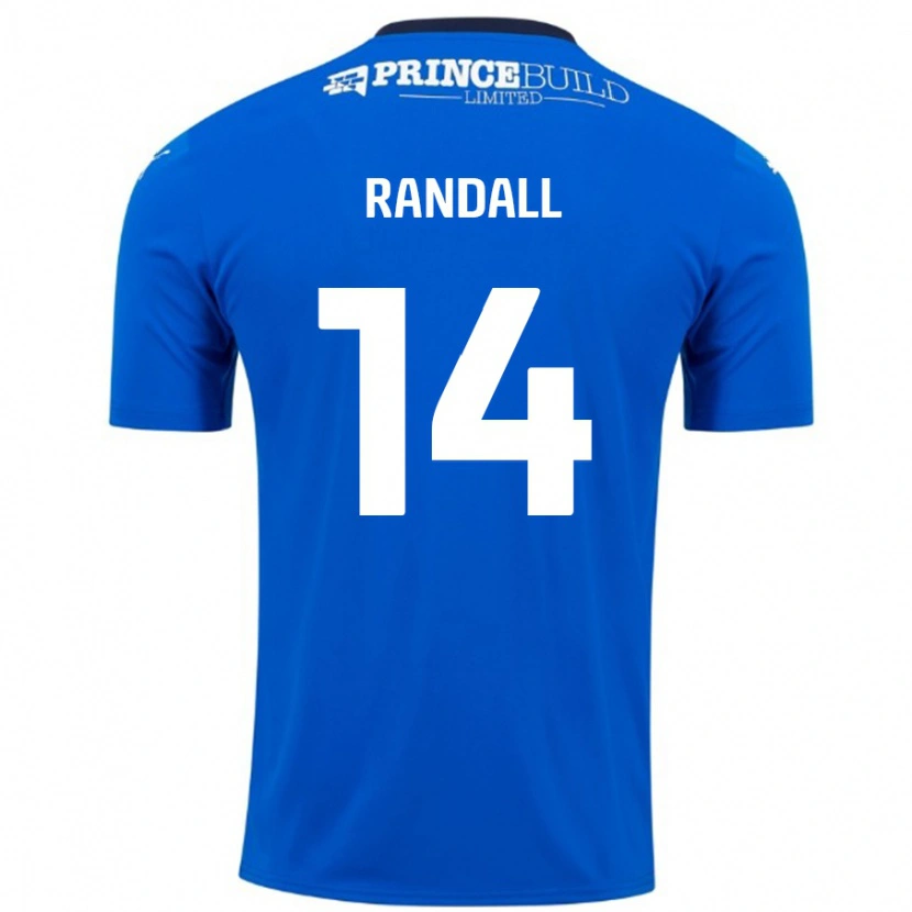 Danxen Kinder Joel Randall #14 Blau Weiß Heimtrikot Trikot 2024/25 T-Shirt Schweiz