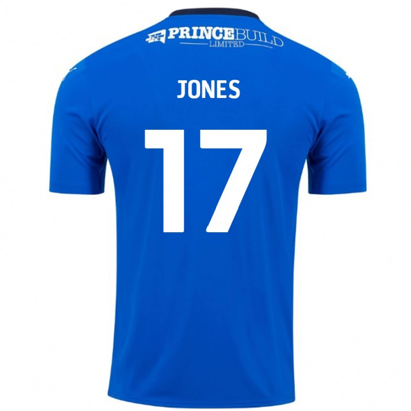 Danxen Kinder Ricky-Jade Jones #17 Blau Weiß Heimtrikot Trikot 2024/25 T-Shirt Schweiz