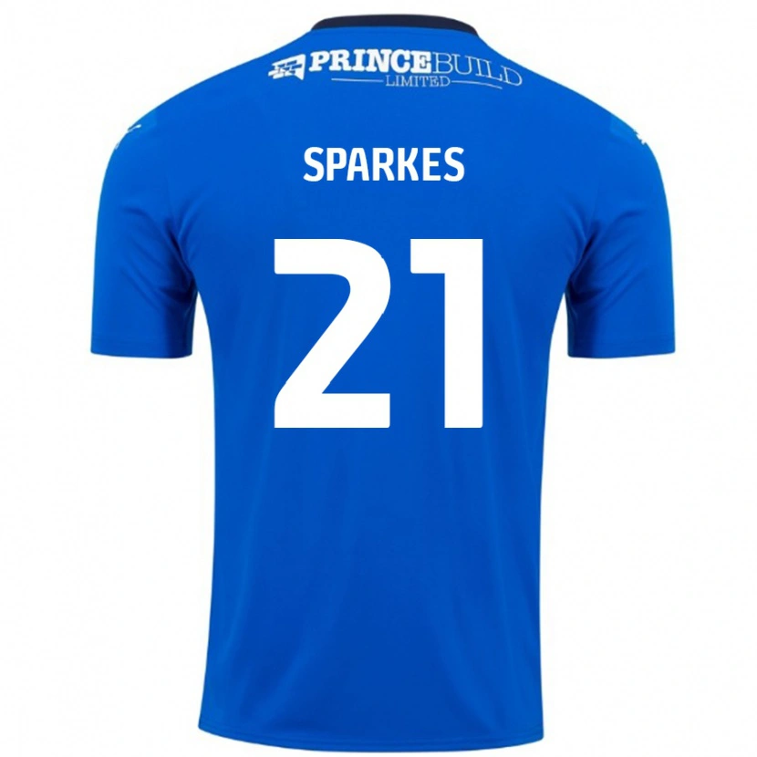 Danxen Kinder Jack Sparkes #21 Blau Weiß Heimtrikot Trikot 2024/25 T-Shirt Schweiz