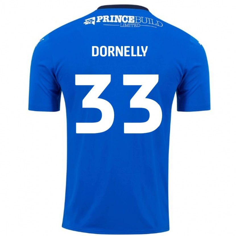 Danxen Kinder James Dornelly #33 Blau Weiß Heimtrikot Trikot 2024/25 T-Shirt Schweiz