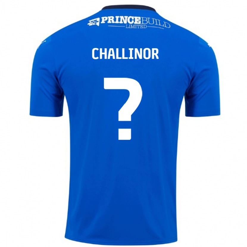 Danxen Kinder Ben Challinor #0 Blau Weiß Heimtrikot Trikot 2024/25 T-Shirt Schweiz