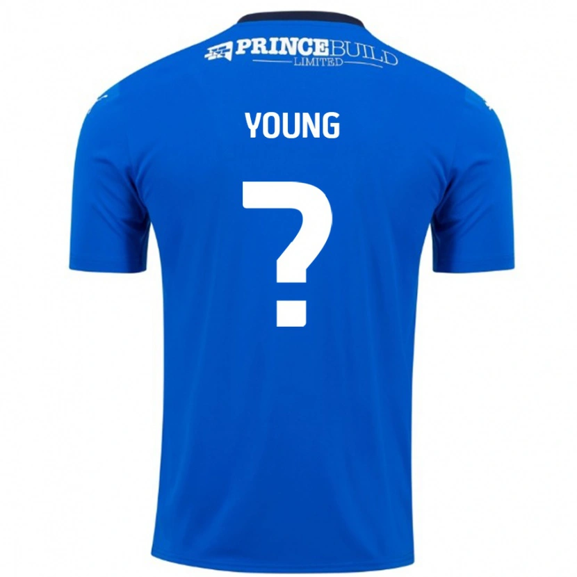 Danxen Kinder Tyler Young #0 Blau Weiß Heimtrikot Trikot 2024/25 T-Shirt Schweiz