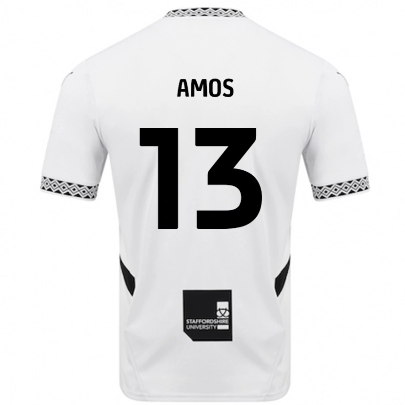 Danxen Kinder Ben Amos #13 Weiß Heimtrikot Trikot 2024/25 T-Shirt Schweiz