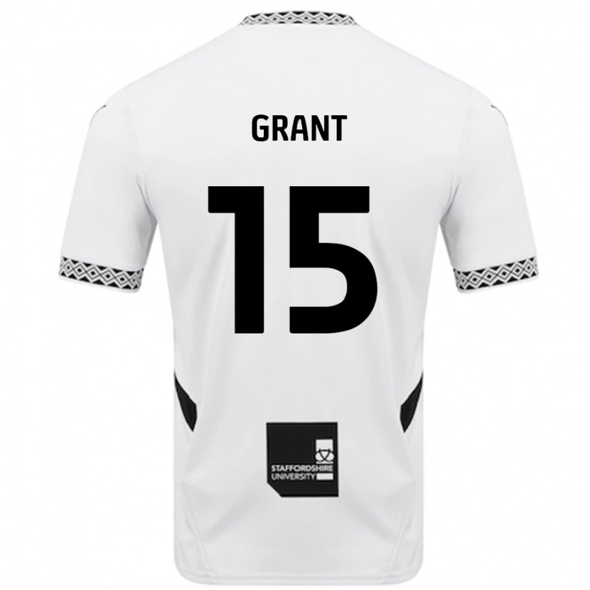 Danxen Kinder Conor Grant #15 Weiß Heimtrikot Trikot 2024/25 T-Shirt Schweiz