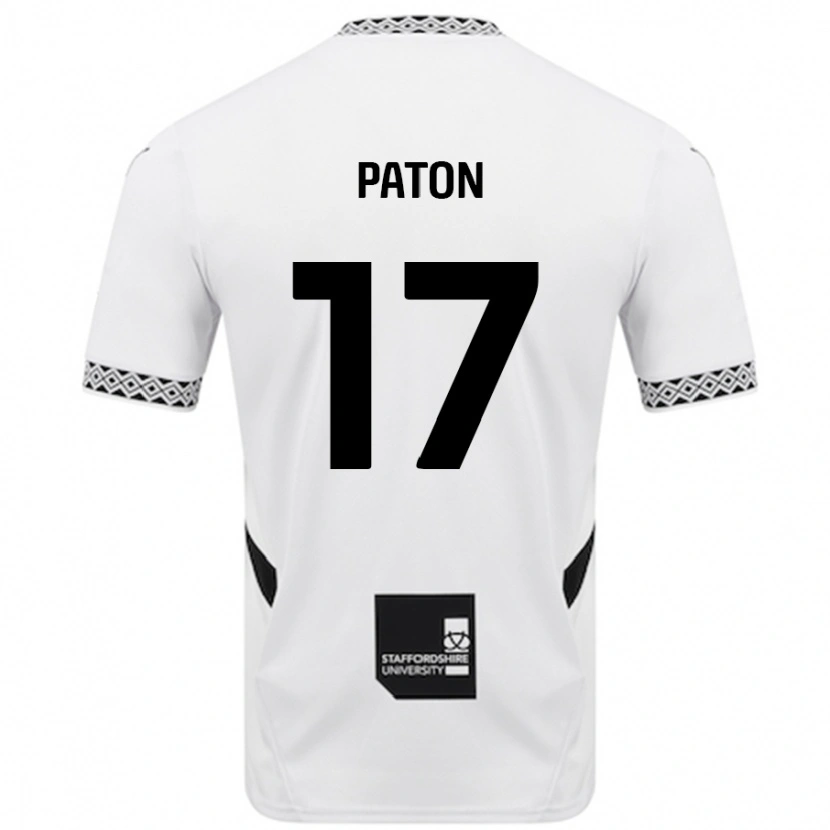 Danxen Kinder Ruari Paton #17 Weiß Heimtrikot Trikot 2024/25 T-Shirt Schweiz