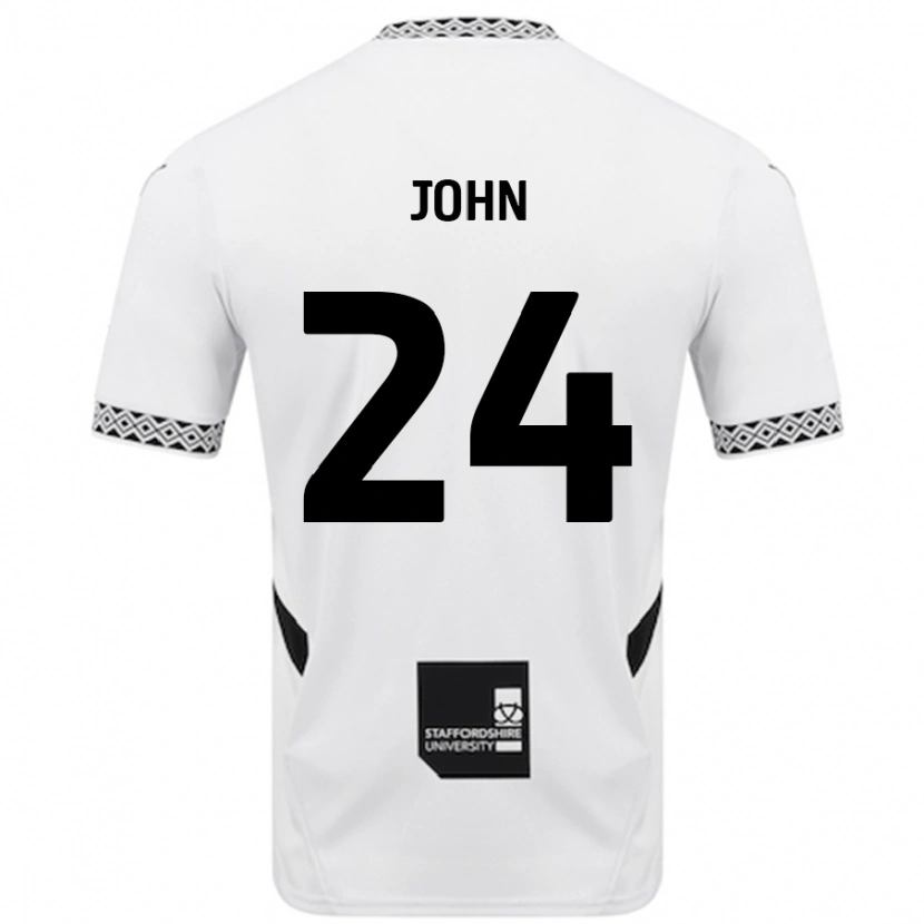 Danxen Kinder Kyle John #24 Weiß Heimtrikot Trikot 2024/25 T-Shirt Schweiz