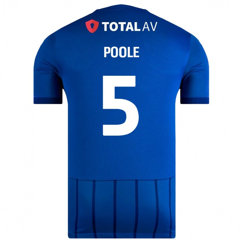 Danxen Kinder Regan Poole #5 Blau Heimtrikot Trikot 2024/25 T-Shirt Schweiz