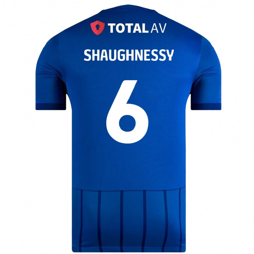 Danxen Kinder Conor Shaughnessy #6 Blau Heimtrikot Trikot 2024/25 T-Shirt Schweiz