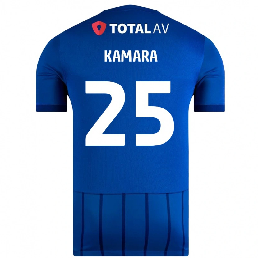 Danxen Kinder Abdoulaye Kamara #25 Blau Heimtrikot Trikot 2024/25 T-Shirt Schweiz