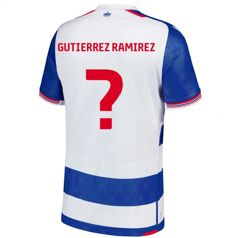 Danxen Kinder William Gutierrez Ramirez #0 Blau Weiß Heimtrikot Trikot 2024/25 T-Shirt Schweiz