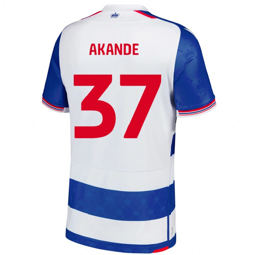 Danxen Kinder Adrian Akande #37 Blau Weiß Heimtrikot Trikot 2024/25 T-Shirt Schweiz