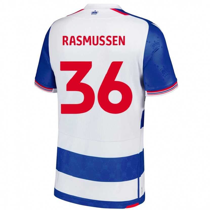 Danxen Kinder Tash Rasmussen #36 Blau Weiß Heimtrikot Trikot 2024/25 T-Shirt Schweiz