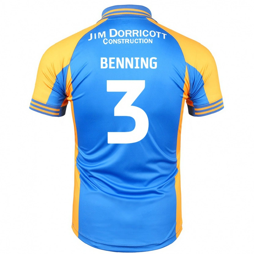 Danxen Kinder Mal Benning #3 Blau Bernstein Heimtrikot Trikot 2024/25 T-Shirt Schweiz