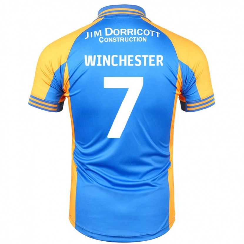 Danxen Kinder Carl Winchester #7 Blau Bernstein Heimtrikot Trikot 2024/25 T-Shirt Schweiz