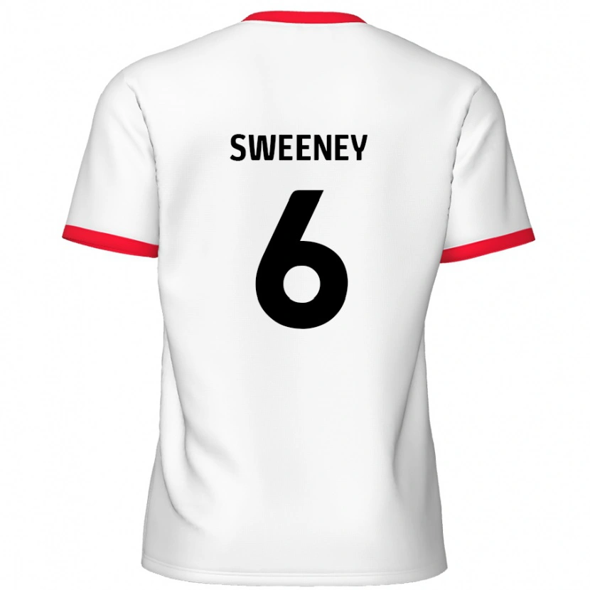 Danxen Kinder Dan Sweeney #6 Weiß Rot Heimtrikot Trikot 2024/25 T-Shirt Schweiz