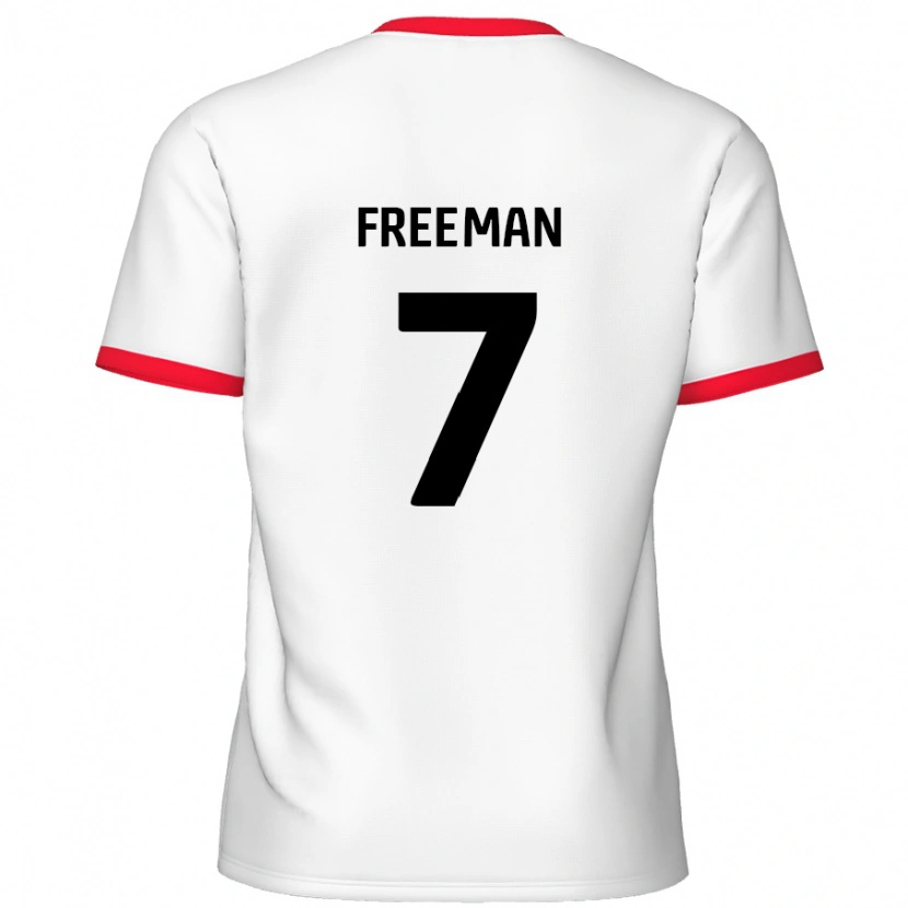 Danxen Kinder Nick Freeman #7 Weiß Rot Heimtrikot Trikot 2024/25 T-Shirt Schweiz