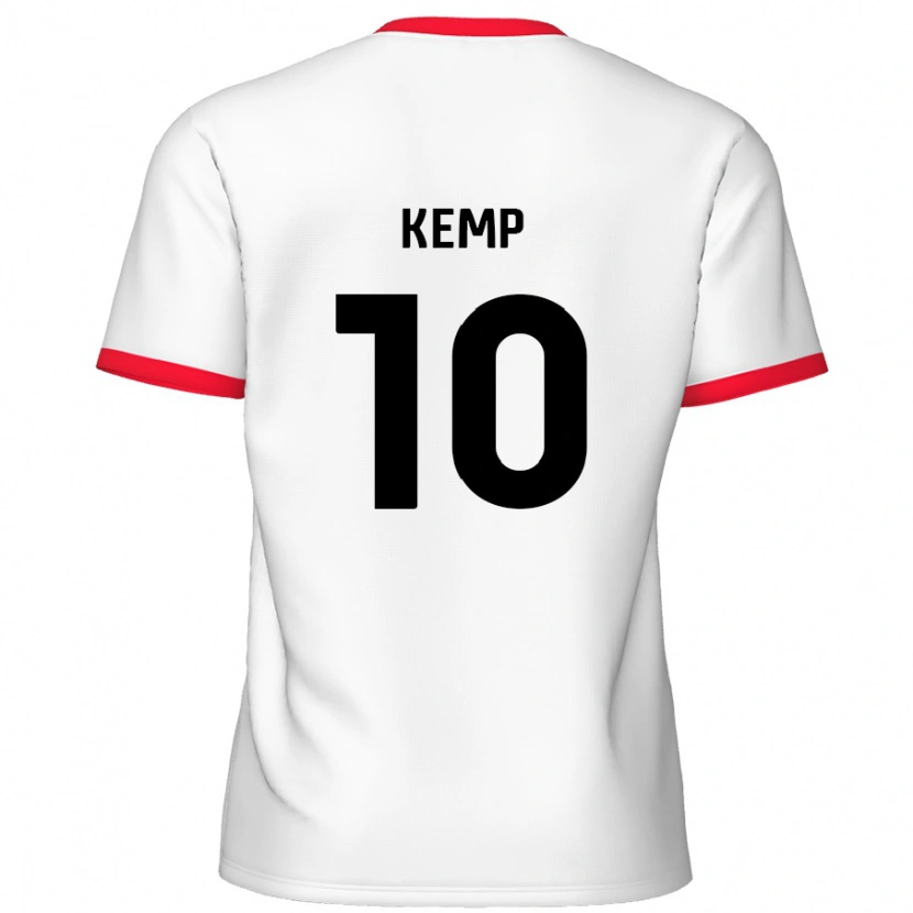 Danxen Kinder Dan Kemp #10 Weiß Rot Heimtrikot Trikot 2024/25 T-Shirt Schweiz