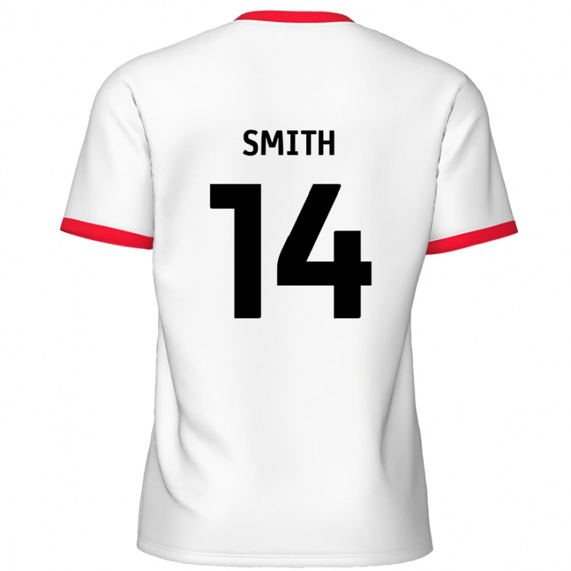 Danxen Kinder Kane Smith #14 Weiß Rot Heimtrikot Trikot 2024/25 T-Shirt Schweiz