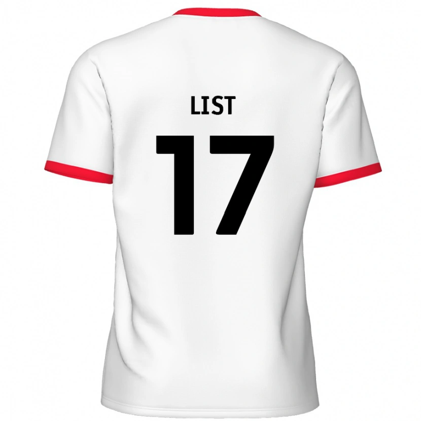 Danxen Kinder Elliott List #17 Weiß Rot Heimtrikot Trikot 2024/25 T-Shirt Schweiz