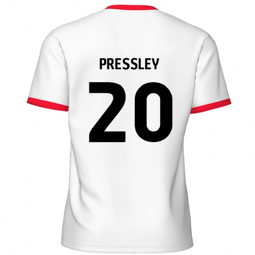 Danxen Kinder Aaron Pressley #20 Weiß Rot Heimtrikot Trikot 2024/25 T-Shirt Schweiz