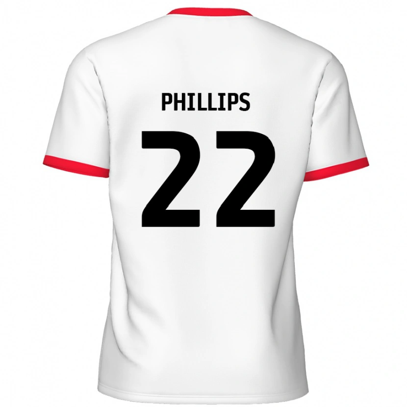 Danxen Kinder Daniel Phillips #22 Weiß Rot Heimtrikot Trikot 2024/25 T-Shirt Schweiz