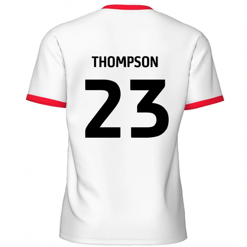 Danxen Kinder Louis Thompson #23 Weiß Rot Heimtrikot Trikot 2024/25 T-Shirt Schweiz