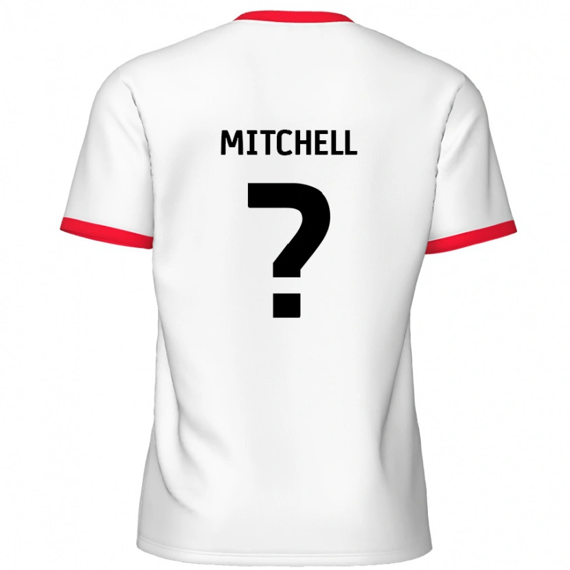 Danxen Kinder Rylee Mitchell #0 Weiß Rot Heimtrikot Trikot 2024/25 T-Shirt Schweiz