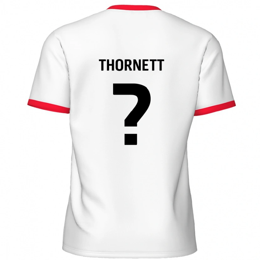 Danxen Kinder Alfie Thornett #0 Weiß Rot Heimtrikot Trikot 2024/25 T-Shirt Schweiz