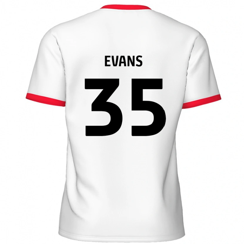 Danxen Kinder Makise Evans #35 Weiß Rot Heimtrikot Trikot 2024/25 T-Shirt Schweiz