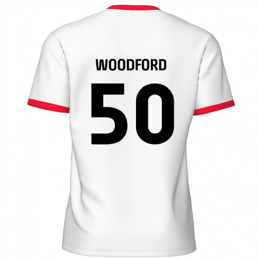 Danxen Kinder Max Woodford #50 Weiß Rot Heimtrikot Trikot 2024/25 T-Shirt Schweiz