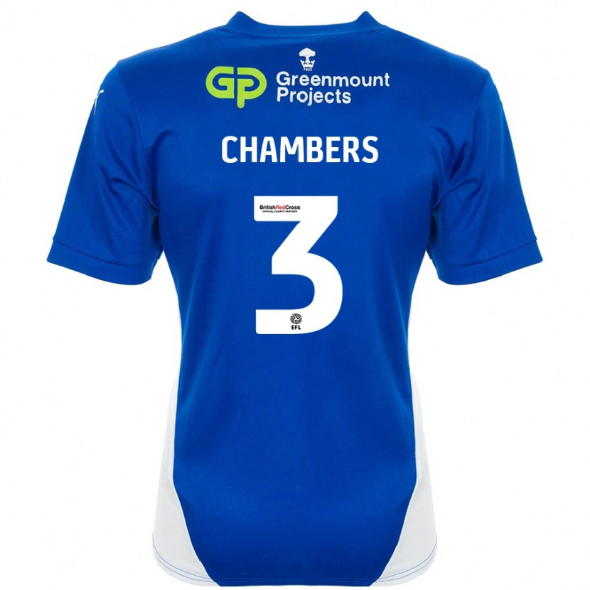 Danxen Kinder Luke Chambers #3 Blau Weiß Heimtrikot Trikot 2024/25 T-Shirt Schweiz