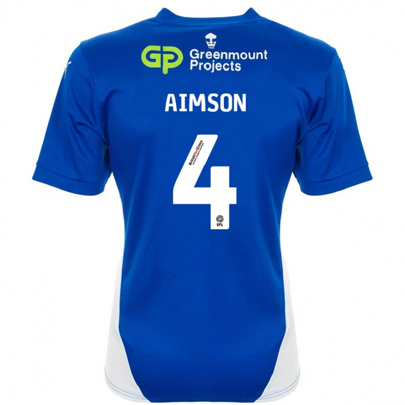 Danxen Kinder Will Aimson #4 Blau Weiß Heimtrikot Trikot 2024/25 T-Shirt Schweiz