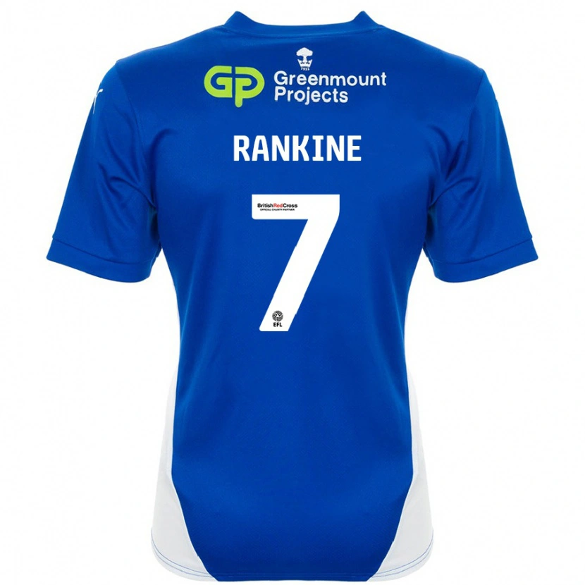 Danxen Kinder Dion Rankine #7 Blau Weiß Heimtrikot Trikot 2024/25 T-Shirt Schweiz