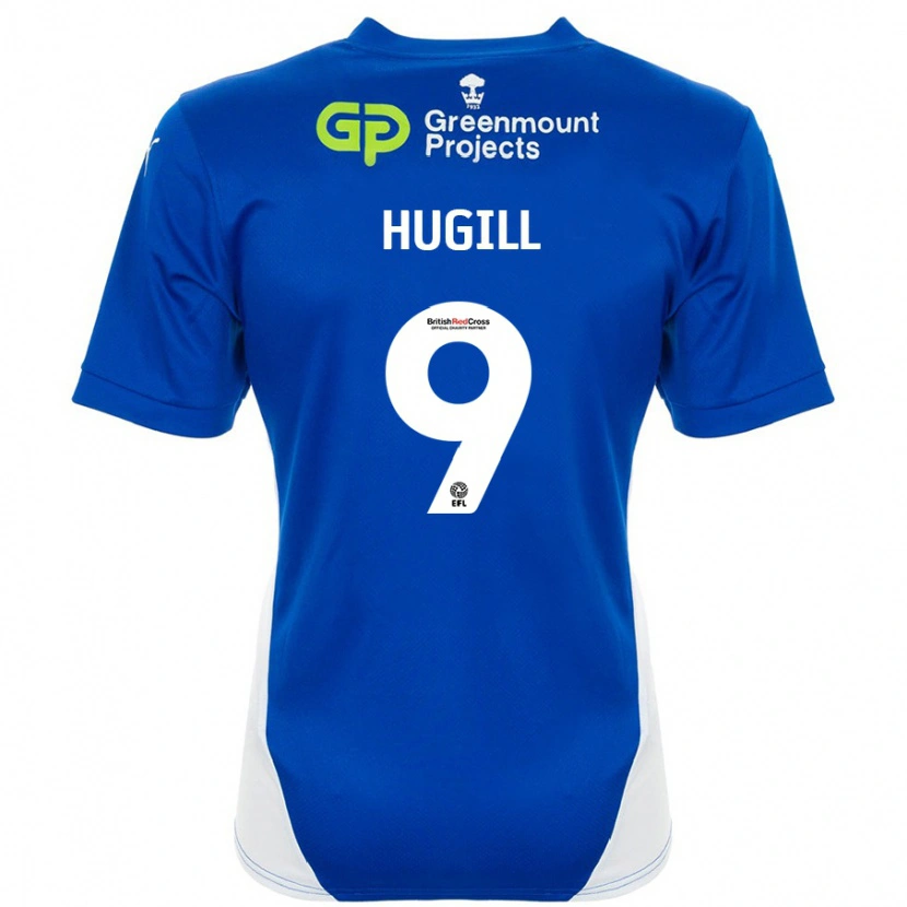 Danxen Kinder Joe Hugill #9 Blau Weiß Heimtrikot Trikot 2024/25 T-Shirt Schweiz