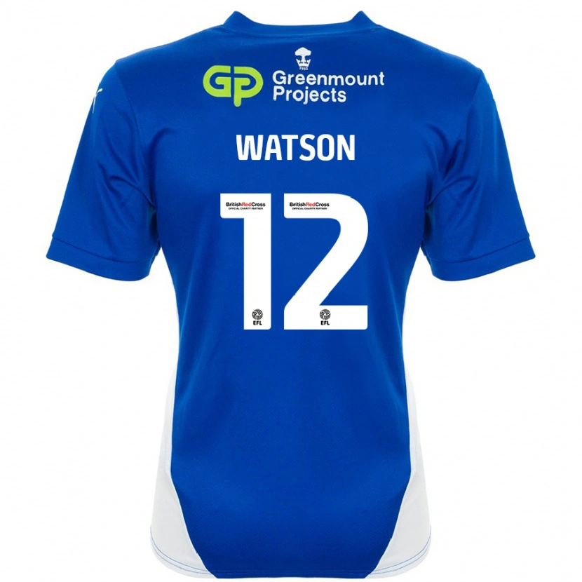 Danxen Kinder Tom Watson #12 Blau Weiß Heimtrikot Trikot 2024/25 T-Shirt Schweiz