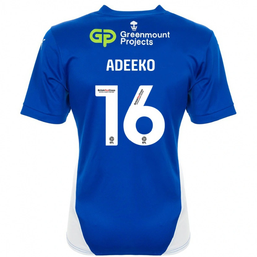 Danxen Kinder Baba Adeeko #16 Blau Weiß Heimtrikot Trikot 2024/25 T-Shirt Schweiz