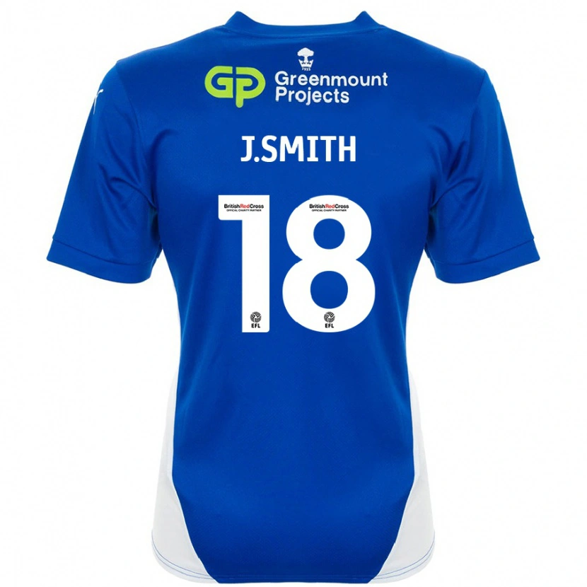 Danxen Kinder Jonny Smith #18 Blau Weiß Heimtrikot Trikot 2024/25 T-Shirt Schweiz