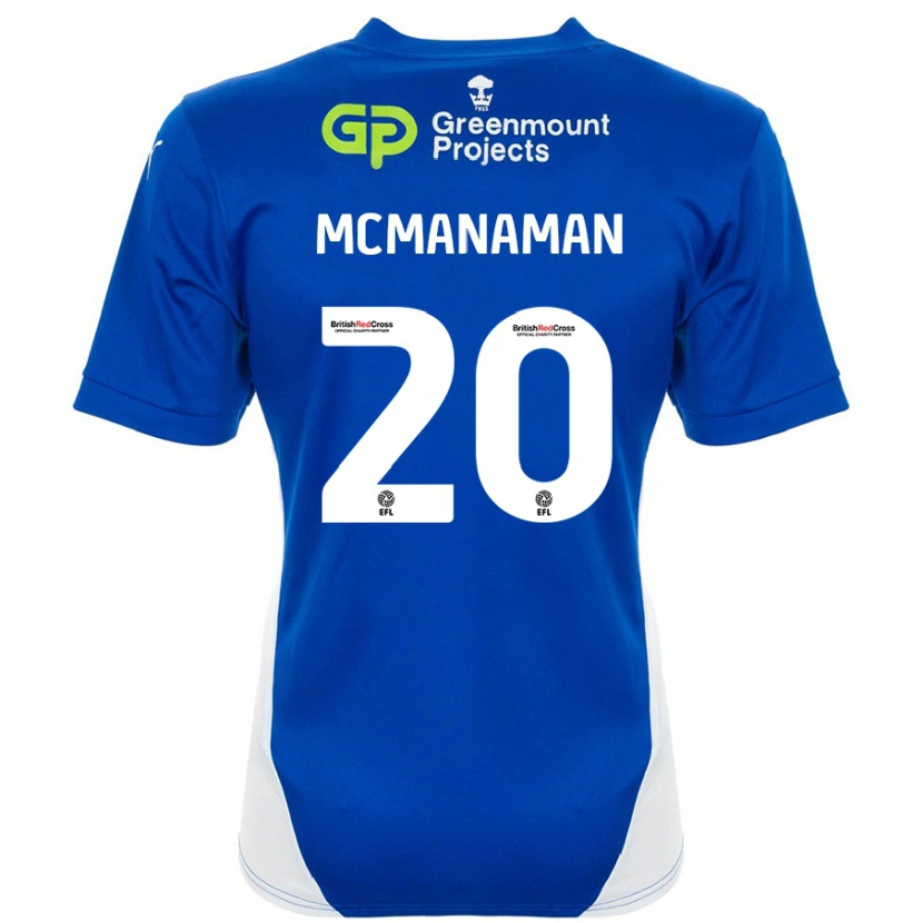 Danxen Kinder Callum Mcmanaman #20 Blau Weiß Heimtrikot Trikot 2024/25 T-Shirt Schweiz